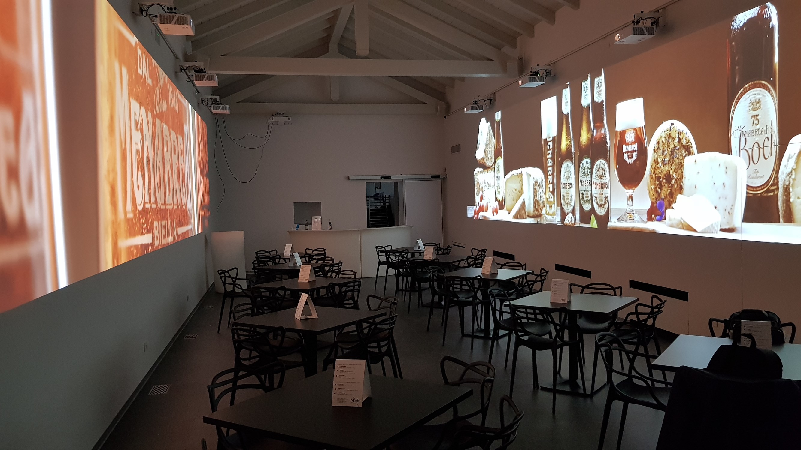 Optoma and Video Sistem create two 20-metre blends at the MeBo museum in Biella, Italy